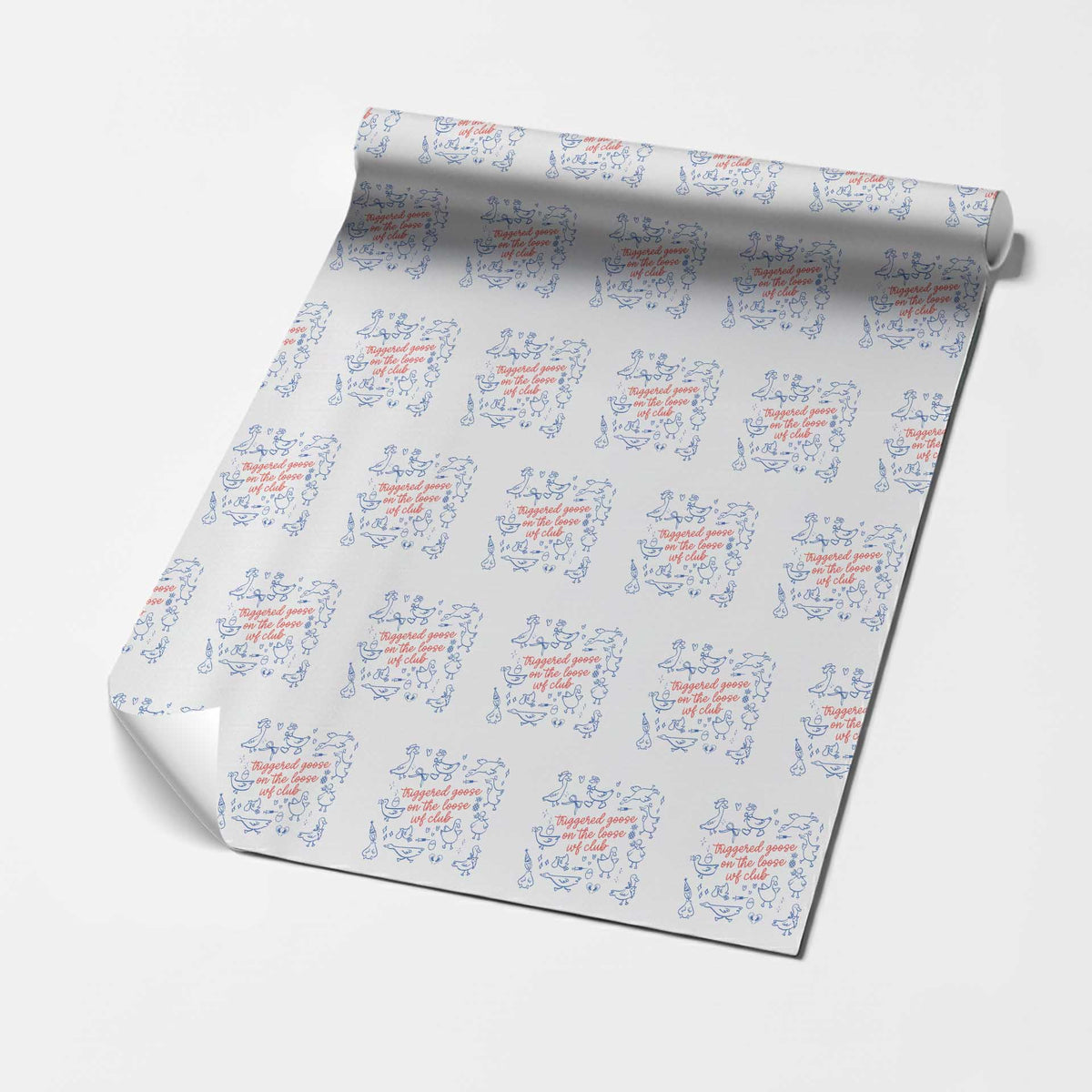 Funny IVF Wrapping Paper Roll Triggered Goose On The Loose Infertility Support - Wonder Print Shop