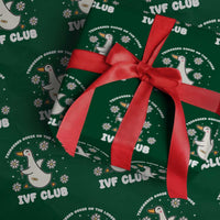 Funny IVF Wrapping Paper Roll Triggered Goose On The Loose Infertility Support Gift - Wonder Print Shop