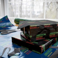 Funny Jamaican American Wrapping Paper Roll Retro Jamairican Roots - Wonder Print Shop