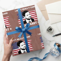 Funny JD Vance Wrapping Paper Roll I Don't Really Care Margaret American Flag - Wonder Print Shop