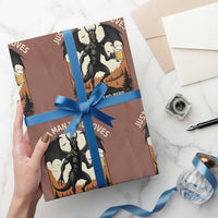 Funny Jersey Devil Loves Darts And Beer Wrapping Paper Roll Cryptid Lover Gift - Wonder Print Shop