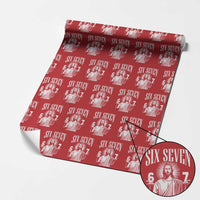 Funny Jesus 67 Wrapping Paper Roll God Six Seven Meme Religious Christian - Wonder Print Shop