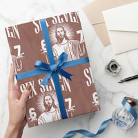 Funny Jesus 67 Wrapping Paper Roll God Six Seven Meme Religious Christian - Wonder Print Shop
