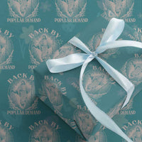 Funny Jesus Back Wrapping Paper Roll Retro Funny Sayings Easter Back By Popular Demand