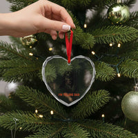 Funny Jesus Christian Meme Heart Crystal Glass Ornament I Am Telling Dad