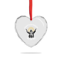 Funny Jesus Christian Religious Faith Disappointments All Of You Heart Crystal Glass Ornament - Wonder Print Shop