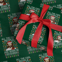 Funny Jesus Christmas December Birthday Wrapping Paper Roll Ugly Xmas - Wonder Print Shop