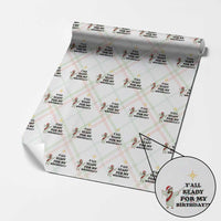 Funny Jesus Christmas Wrapping Paper Roll Are You All Ready For My Birthday - Wonder Print Shop