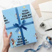 Funny Jesus Christmas Wrapping Paper Roll Are You All Ready For My Birthday - Wonder Print Shop