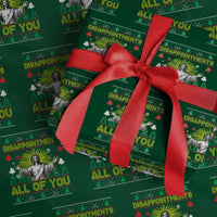 Funny Jesus Christmas Wrapping Paper Roll Disappointments All of You Jesus Ugly Xmas - Wonder Print Shop