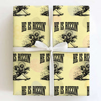 Funny Jesus Hockey Wrapping Paper Roll He Is Rizzin'