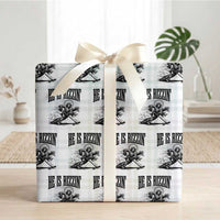 Funny Jesus Hockey Wrapping Paper Roll He Is Rizzin'
