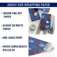 Funny Jesus I Saw That Wrapping Paper Roll Retro Christian Meme
