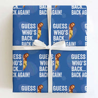 Funny Jesus Meme Quote Wrapping Paper Roll Easter Guess Whos Back Funny Religious