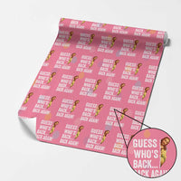 Funny Jesus Meme Quote Wrapping Paper Roll Easter Guess Whos Back Funny Religious