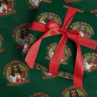 Funny Jesus Racing Wrapping Paper Roll If You Are Not First You Are Last - Wonder Print Shop