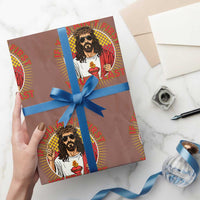 Funny Jesus Racing Wrapping Paper Roll If You Are Not First You Are Last - Wonder Print Shop