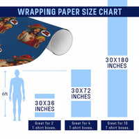 Funny Jesus Taco Mexican Wrapping Paper Roll Let Us Taco About Jesus - Wonder Print Shop