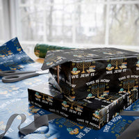 Funny Jewish Hanukkah Wrapping Paper Roll This How We Jew It Menorah Chanukah