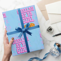 Funny Jewish Holiday Wrapping Paper Roll Challah At Ya Girl Gift - Wonder Print Shop