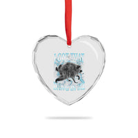 Funny Jimothy The Raccoon Heart Crystal Glass Ornament I Got That Dawg In Me Bootleg Art