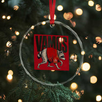Funny Jimothy Vamos Spain Soccer Fans Parody Crystal Glass Ornament Seattle Raccoon Espana Champs Victory Celebration