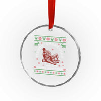 Funny Jiu Jitsu Christmas Crystal Glass Ornament Holiday Martial Arts BJJ Lover Ugly Xmas - Wonder Print Shop