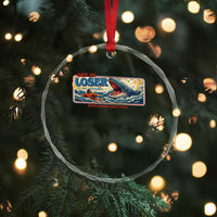 Funny Jonah And The Whale Crystal Glass Ornament Christian Bible Get in Loser Were Doing Gods Will