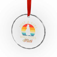 Funny Just A Girl Who Loves Phil Groundhog Crystal Glass Ornament Punxsy Woodchuck Day Lover - Wonder Print Shop