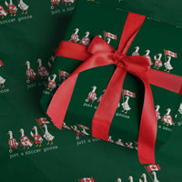 Funny Just A Soccer Goose Wrapping Paper Roll Canada Soccer Lover