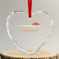 Funny Just Call Me Captoon Heart Crystal Glass Ornament Pontoon Boat Captain - Wonder Print Shop