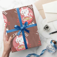 Funny Kawaii Cat Ramen Japanese Wrapping Paper Roll I Just Really Love Ramen Otaku Manga Cute Graphic