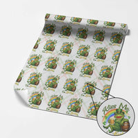 Funny Kiss Me I Am Lucky Wrapping Paper Roll St Patricks Day Frog