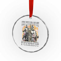 Funny Knight Meme Crystal Glass Ornament She Pulled On My Excalibur Offensive Medieval Warrior Bootleg - Wonder Print Shop