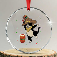 Funny Kwanzaa Cowcat Dance Crystal Glass Ornament Festival Of Lights African Heritage Gift - Wonder Print Shop