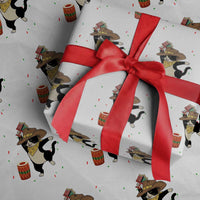 Funny Kwanzaa Cowcat Dance Wrapping Paper Roll Festival Of Lights African Heritage Gift - Wonder Print Shop