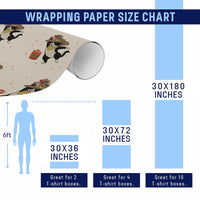 Funny Kwanzaa Cowcat Dance Wrapping Paper Roll Festival Of Lights African Heritage Gift - Wonder Print Shop