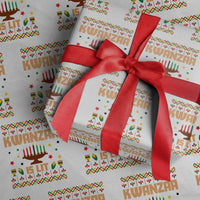 Funny Kwanzaa Is Lit Wrapping Paper Roll Ugly Sweater African Heritage Holiday Gift - Wonder Print Shop
