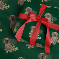 Funny Labrador Dog Playing Tennis Ball Wrapping Paper Roll Pet Lover Gift - Wonder Print Shop