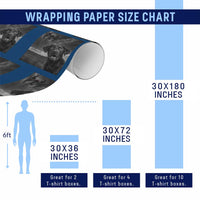 Funny Labrador Selfie With Mothman Wrapping Paper Roll Cryptid Gift - Wonder Print Shop