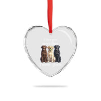 Funny Labrador Tennis Lover Heart Crystal Glass Ornament I Love You More Than Tennis Ball - Wonder Print Shop