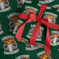 Funny Lactose Tolerant Wrapping Paper Roll Retro Pro-Dairy Ironic Cringe Meme