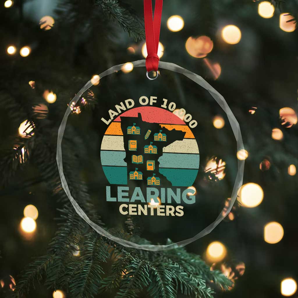 Funny Land Of 10000 Learing Center Crystal Glass Ornament Anti Scam Awareness - Wonder Print Shop