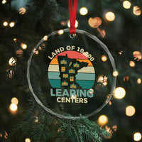 Funny Land Of 10000 Learing Center Crystal Glass Ornament Anti Scam Awareness - Wonder Print Shop