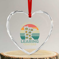 Funny Land Of 10000 Learing Center Heart Crystal Glass Ornament Anti Scam Awareness - Wonder Print Shop