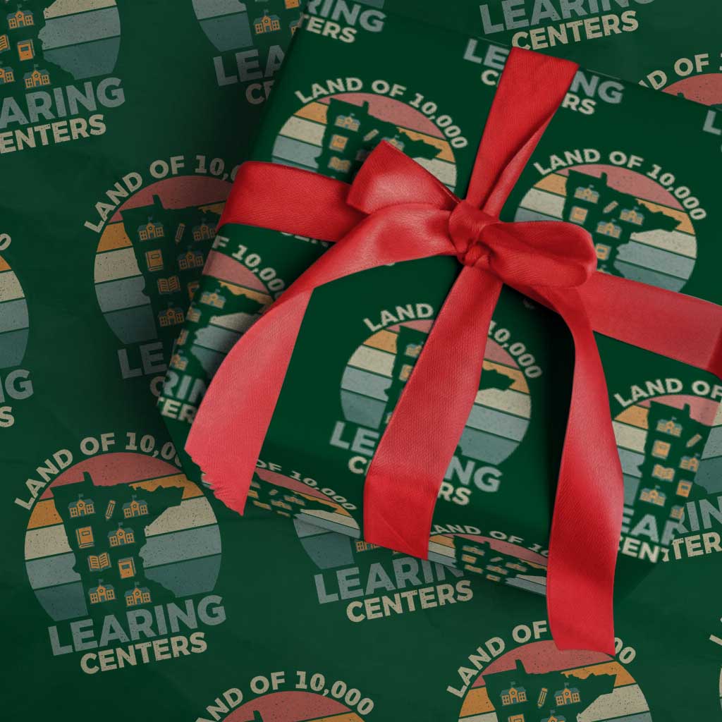 Funny Land Of 10000 Learing Center Wrapping Paper Roll Anti Scam Awareness - Wonder Print Shop