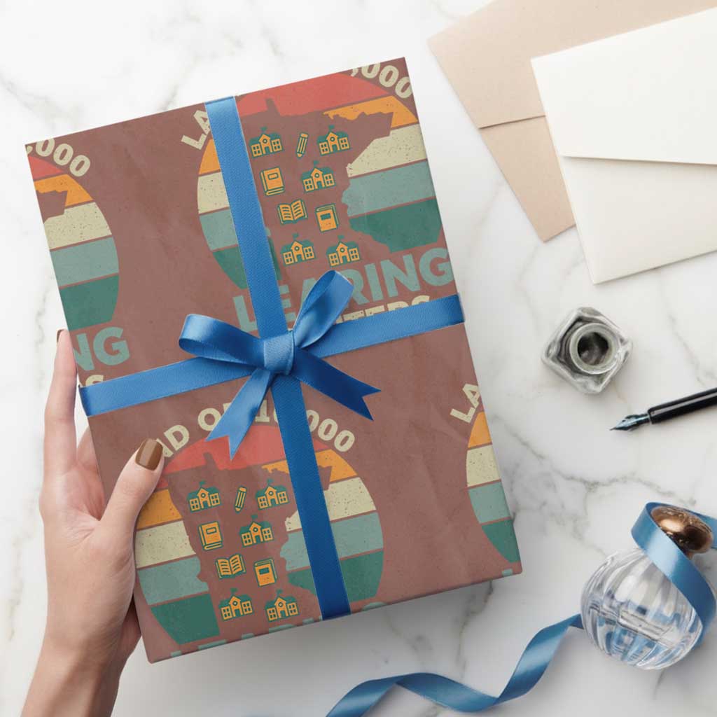 Funny Land Of 10000 Learing Center Wrapping Paper Roll Anti Scam Awareness - Wonder Print Shop