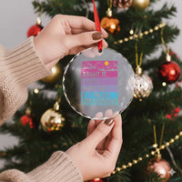 Funny Last Day Crystal Glass Ornament Admit It You Will Miss Me 6-7 Times This Summer