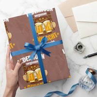Funny Lederhosen Oktoberfest Beer Drinking Wrapping Paper Roll Lederhosn Vergessen Durscht Mitbracht - Wonder Print Shop