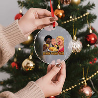 Funny Lemon Pound Cake Meme Crystal Glass Ornament Retro Edgy Music Humor Gift for Party Lovers